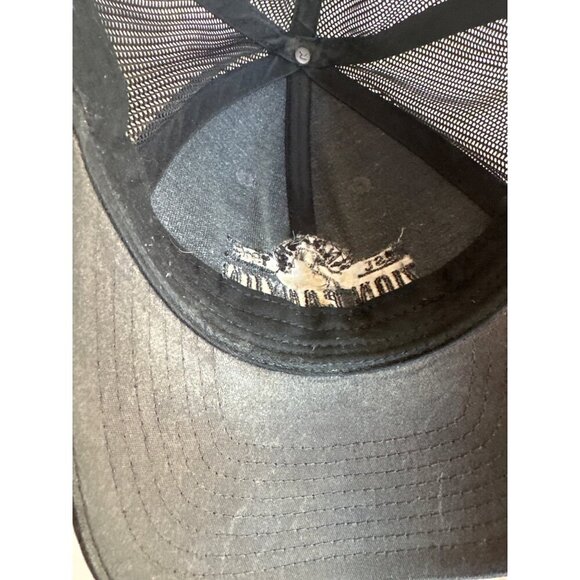 Zion Canyon Springdale Utah Adjustable Mesh Trucker Hat Richardsons Black & Gr - Picture 5 of 5